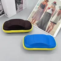 Cute Cartoon Car Children Sunglasses Sunglasses Glasses Box Portable Stationery Storage Box Color Zipper Box main image 3