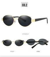 Modern Style Simple Style Geometric PC UV400 Protection Oval Frame Full Frame Glasses sku image 2
