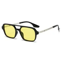 New  Double Beam Aviator Sunglasses Women's Online Red Sunglasses Travel Fashion Wear Men's New Sunglasses sku image 4