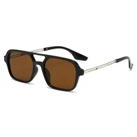New  Double Beam Aviator Sunglasses Women's Online Red Sunglasses Travel Fashion Wear Men's New Sunglasses sku image 7