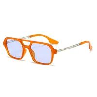 New  Double Beam Aviator Sunglasses Women's Online Red Sunglasses Travel Fashion Wear Men's New Sunglasses sku image 8