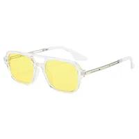 New  Double Beam Aviator Sunglasses Women's Online Red Sunglasses Travel Fashion Wear Men's New Sunglasses sku image 12