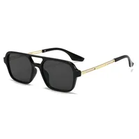 New  Double Beam Aviator Sunglasses Women's Online Red Sunglasses Travel Fashion Wear Men's New Sunglasses sku image 13
