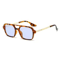 New  Double Beam Aviator Sunglasses Women's Online Red Sunglasses Travel Fashion Wear Men's New Sunglasses sku image 20