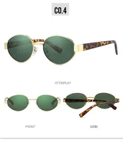 Modern Style Simple Style Geometric PC UV400 Protection Oval Frame Full Frame Glasses sku image 4