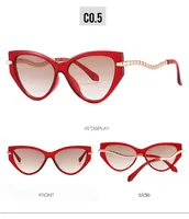Streetwear Geometric PC UV400 Protection Cat Eye Full Frame Glasses sku image 5