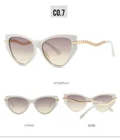 Streetwear Geometric PC UV400 Protection Cat Eye Full Frame Glasses sku image 7