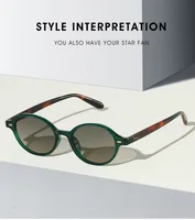 Elegant Streetwear Color Block PC UV400 Protection Oval Frame Full Frame Glasses main image 2