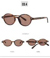 Elegant Streetwear Color Block PC UV400 Protection Oval Frame Full Frame Glasses sku image 4