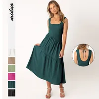 Elegant Women's Clothing  New Sexy Backless U-neck Sleeveless French Dress Holiday Dress High Sense main image 1