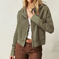 Explosions Sweater Zipper Button Long Sleeve Loose Casual Top Autumn And Winter Fashion Brand All-match Hoodie main image 4