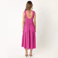 Elegant Women's Clothing  New Sexy Backless U-neck Sleeveless French Dress Holiday Dress High Sense main image 4