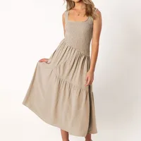 Elegant Women's Clothing  New Sexy Backless U-neck Sleeveless French Dress Holiday Dress High Sense sku image 12