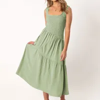 Elegant Women's Clothing  New Sexy Backless U-neck Sleeveless French Dress Holiday Dress High Sense sku image 20
