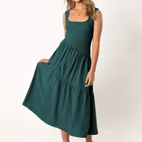 Elegant Women's Clothing  New Sexy Backless U-neck Sleeveless French Dress Holiday Dress High Sense sku image 22