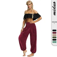 New Sports Yoga Pants High Waist Pocket Bloomers Summer  Explosion Wide Leg Casual Pants For Women main image 1