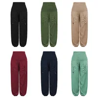 New Sports Yoga Pants High Waist Pocket Bloomers Summer  Explosion Wide Leg Casual Pants For Women main image 2