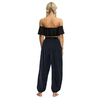 New Sports Yoga Pants High Waist Pocket Bloomers Summer  Explosion Wide Leg Casual Pants For Women main image 4
