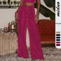 Fashion Women's New All-match Slim-fit Straight Trousers High-end Windproof And Dummy Casual Pants Winter main image 1