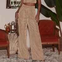 Fashion Women's New All-match Slim-fit Straight Trousers High-end Windproof And Dummy Casual Pants Winter main image 3