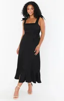 Summer New Fashion Women's Tape Strap Elegant French Style Elegant Dress Split Ruffled Skirt main image 3