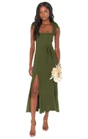 Summer New Fashion Women's Tape Strap Elegant French Style Elegant Dress Split Ruffled Skirt main image 5