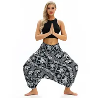 Summer New Digital Printing Women's Yoga Sports Pants Casual Loose Large Size Bloomers Spot Wholesale main image 4