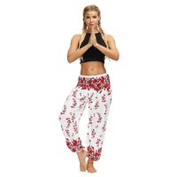 New Ethnic Style Digital Printing Women's Trousers Sports Casual Pants Loose High Waist Bloomers Spot sku image 7