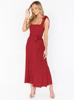Summer Women's Elegant Slip Skirt Belt Bow Slimming Evening Dress Design Sense Niche Bridesmaid Dress sku image 3