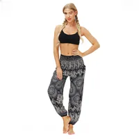 New Ethnic Style Digital Printing Women's Trousers Sports Casual Pants Loose High Waist Bloomers Spot main image 2