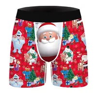 A Generation Of  Snowman Digital Printed Boxers Comfortable Breathable Men's Wear Slim Men's Underwear main image 2