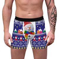 A Generation Of Bow Tie Christmas Digital Printing Men's Stretch Comfortable Breathable Underwear Gift Popular Boxers main image 2