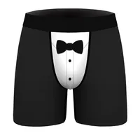 A Generation Of Bow Tie Christmas Digital Printing Men's Stretch Comfortable Breathable Underwear Gift Popular Boxers sku image 2