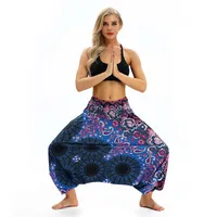 Factory Direct Digital Printing Women's Loose Toe Crotch Yoga Sports Pants Pop Breathable Summer Bloomers main image 3