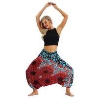 Factory Direct Digital Printing Women's Loose Toe Crotch Yoga Sports Pants Pop Breathable Summer Bloomers main image 5