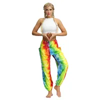 Bohemian Explosions Thai Flower Pants Tie-Dye Gradual Change Beach Holiday Bloomers Pocket Sun Protection Casual Trousers Women main image 2