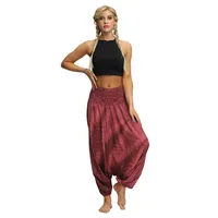 Factory Direct Digital Printing Women's Loose Toe Crotch Yoga Sports Pants Pop Breathable Summer Bloomers sku image 4