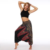 Factory Direct Digital Printing Women's Loose Toe Crotch Yoga Sports Pants Pop Breathable Summer Bloomers sku image 5