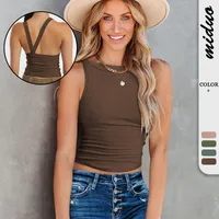 Spice Girls Y2K Clothes Backless Thread Design Top Slim-fit Sleeveless Base Vest Women's Outer Wear main image 1