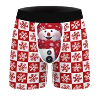 A Generation Of  Snowman Digital Printed Boxers Comfortable Breathable Men's Wear Slim Men's Underwear sku image 1