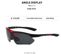 Outdoor Sports Sunglasses Trendy Sunglasses With Sunglasses Female Male Aviator Riding Glasses Wholesale 0089 sku image 1