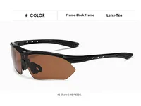 Outdoor Sports Sunglasses Trendy Sunglasses With Sunglasses Female Male Aviator Riding Glasses Wholesale 0089 sku image 3