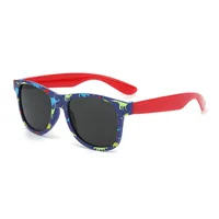 New Cartoon Colorful Printed Box Sunglasses Children's Outdoor Sunglasses Cute Baby Trendy Sunglasses sku image 1