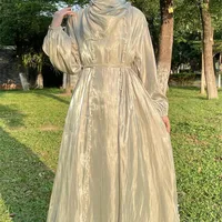 Foreign Trade  Bubble Sleeve Beaded Cardigan With Sleeveless Dress Two-piece Streamer Yarn Dress main image 2