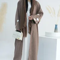Cloud Embroidery Dubai Turkish Silhouette Cardigan Bat Sleeve Dress main image 1