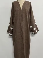 Cloud Embroidery Dubai Turkish Silhouette Cardigan Bat Sleeve Dress sku image 10