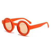 New  Double Circle Round Frame Sunglasses Fashionable Men And Women's Show Street Shot Sunglasses Retro All-match Sunglasses main image 4