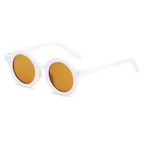 New Retro Round Frame Children's Sunglasses Anti-Blue Ultraviolet Trendy Men's Sunglasses Danish Frosted Multicolor Glasses sku image 7
