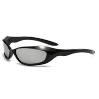 New  Riding Sunglasses Internet Celebrity Couple's Punk Hip-hop Sports Goggles  Futuristic Y2K Sunglasses sku image 4
