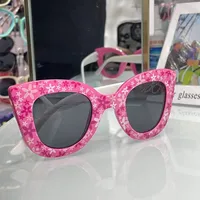 New Cute Fresh Flower Sunglasses Children's Fashion Sunglasses UV Protection Baby Multi-color Lens Glasses main image 4